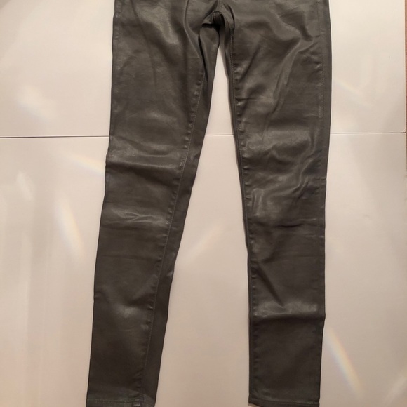 AG grey leather jeans - Picture 2 of 3